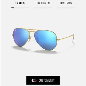 Blue Rayban aviators